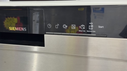 Siemens 14 seturi, SN43ES06VE – Mașină de spălat vase Clasa B, inox, autoOpen Dry import Germania 🇩🇪