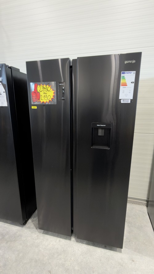 Gorenje 547L, NRR9185EABXLWD, Combină frigorifică Side by Side No Frost, Dispenser apă, import Germania 🇩🇪