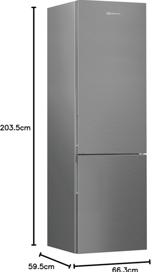Bauknecht 355 L, B9M 951S OX, Combină frigorifică Dynamic Intelligence, clasa B, import Germania 🇩🇪