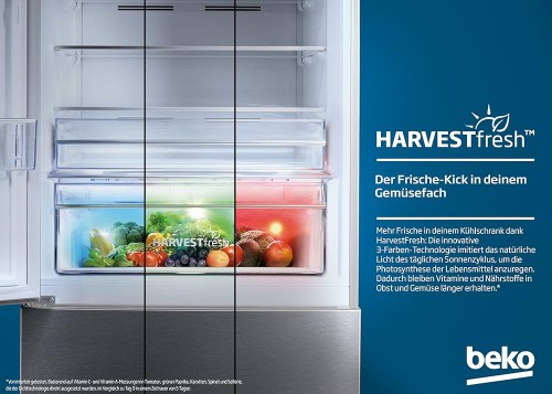 Beko 316 L, B5RCNA366HG, Combină frigorifică AeroFlow & HarvestFresh, import Germania 🇩🇪