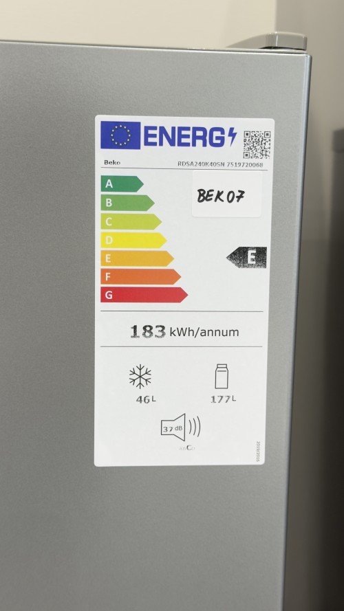 Beko 223L, RDSA240K40SN, Combină frigorifică compactă și economică, import Germania 🇩🇪