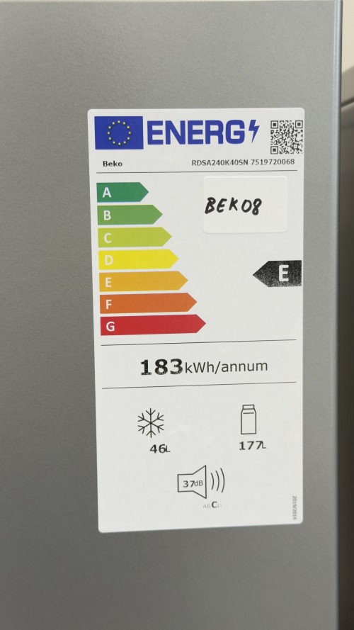 Beko 223L, RDSA240K40SN, Combină frigorifică compactă și economică, import Germania 🇩🇪