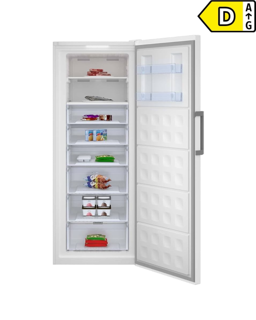 Beko 404 L, RFNE448E45W, Congelator vertical No Frost, import Germania 🇩🇪