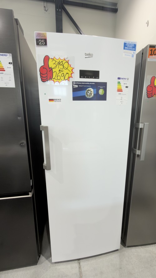 Beko 404 L, RFNE448E45W, Congelator vertical No Frost, import Germania 🇩🇪