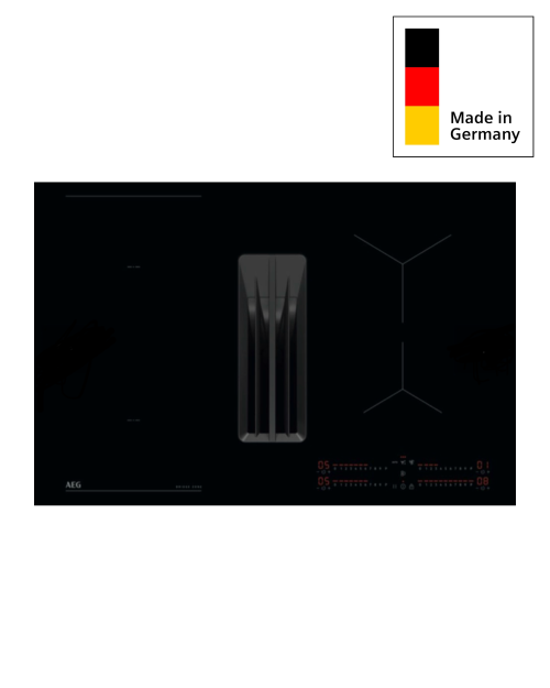 AEG 80cm, NCH84B03CB (949 598 327) – Plită cu inducție și hotă integrată 83 cm, Clasa A+, 650 m³/h, import Germania 🇩🇪