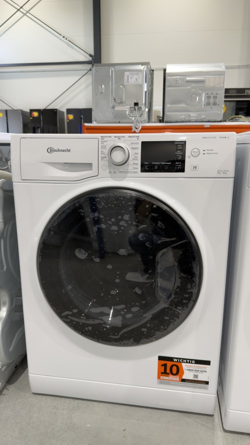 Bauknecht 9 kg / 6 kg WT Super Eco 96S 41 N – Mașină de spălat cu uscător, Clasa A/D, Steam, ProInverter, import Germania 🇩🇪