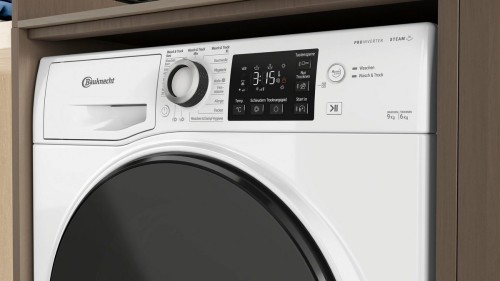 Bauknecht 9 kg / 6 kg WT Super Eco 96S 41 N – Mașină de spălat cu uscător, Clasa A/D, Steam, ProInverter, import Germania 🇩🇪