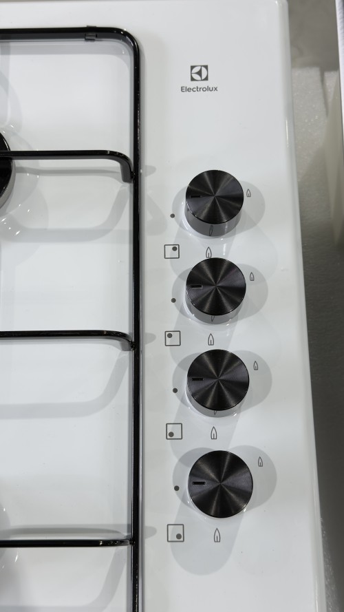 Electrolux 60 cm, KGS6404W – Plită pe gaz ,4 arzătoare, Multi Crown, albă, import Suedia 🇸🇪