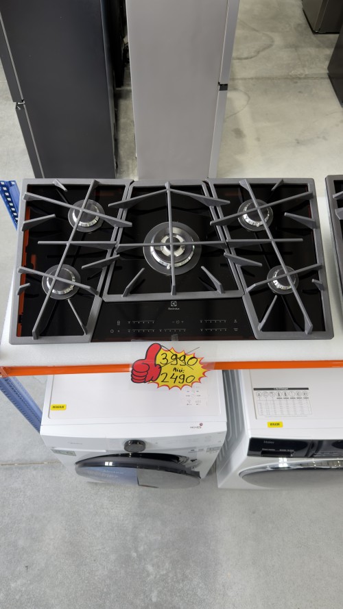 Electrolux 88 cm, KGV9539IK – Plită pe gaz, 5 arzătoare, Wok Multi Crown, Touch Control, Hob2Hood, import Suedia 🇸🇪
