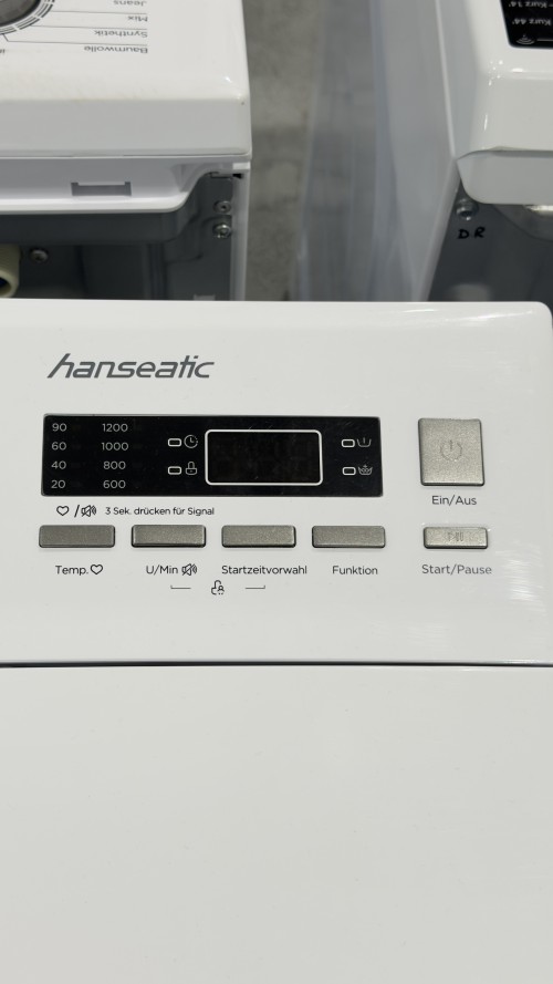 Hanseatic 7,5 KG HTW7512A – Mașină de spălat rufe cu încărcare verticală Clasa A, 1200 rpm, import Germania 🇩🇪