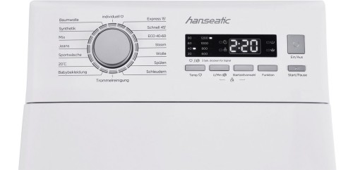 Hanseatic 7,5 KG HTW7512A – Mașină de spălat rufe cu încărcare verticală Clasa A, 1200 rpm, import Germania 🇩🇪