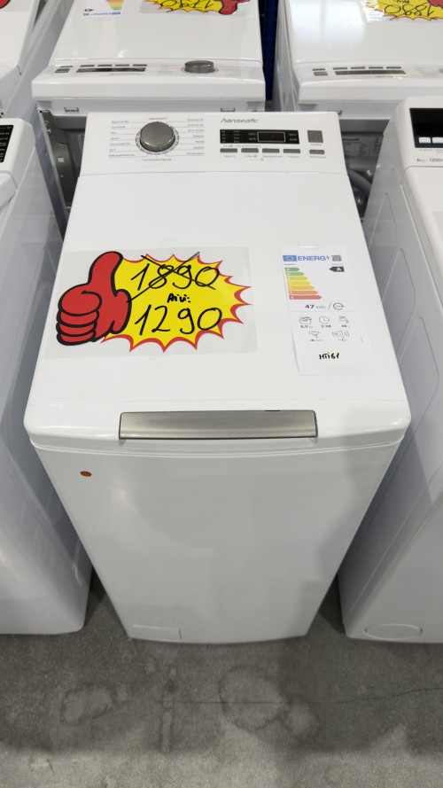 Hanseatic 8 KG, HTW8013A – Mașină de spălat rufe cu încărcare verticală Clasa A, 1300 rpm, import Germania 🇩🇪