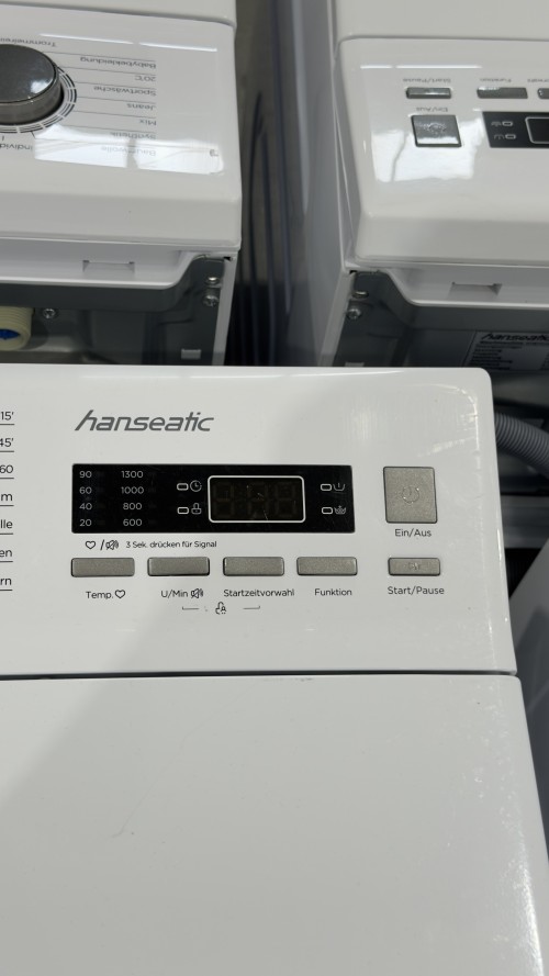 Hanseatic 8 KG, HTW8013A – Mașină de spălat rufe cu încărcare verticală Clasa A, 1300 rpm, import Germania 🇩🇪