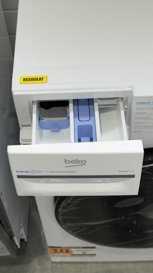 Beko 8 kg BM3WFU4841A + BM3T38230FH – Set mașină de spălat și uscător, Clasa A + D, SteamTherapy, ProSmart Inverter, import Germania 🇩🇪