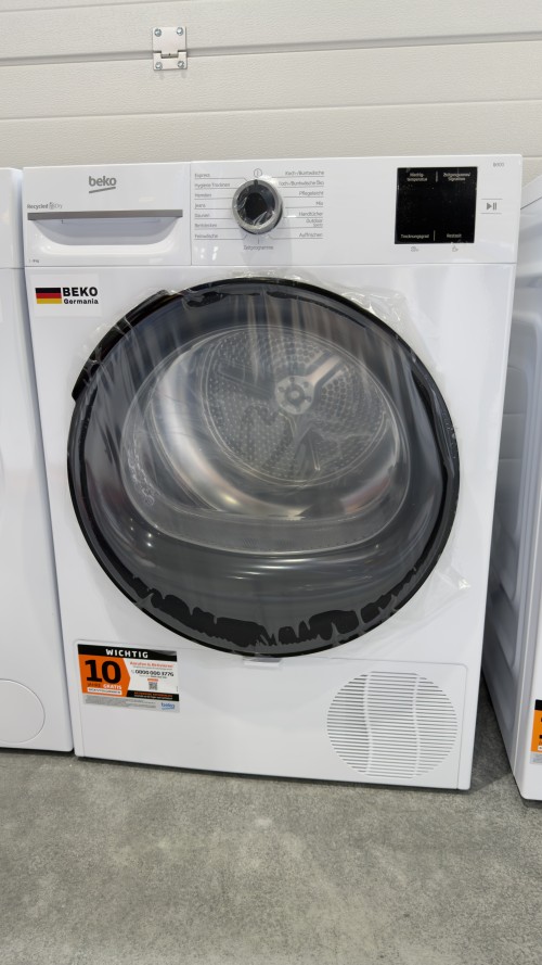 Beko 8 kg BM3WFU4841A + BM3T38230FH – Set mașină de spălat și uscător, Clasa A + D, SteamTherapy, ProSmart Inverter, import Germania 🇩🇪