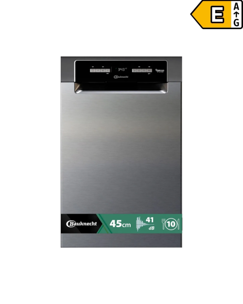 Bauknecht 10 seturi, BSUO 3021 PF X (2) – Mașină de spălat vase 45 cm, Clasa E, PowerClean Plus, 41 dB, import Germania 🇩🇪