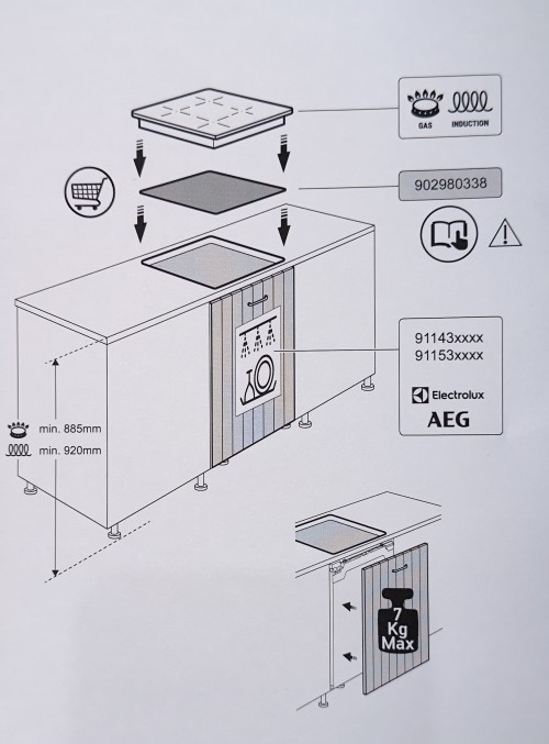 AEG 60 cm, T063IP00IT – Plită cu inducție 3 zone, SaphirMatt®, PowerBoost, Hob²Hood, fabricată în Germania 🇩🇪 import Franța 🇫🇷