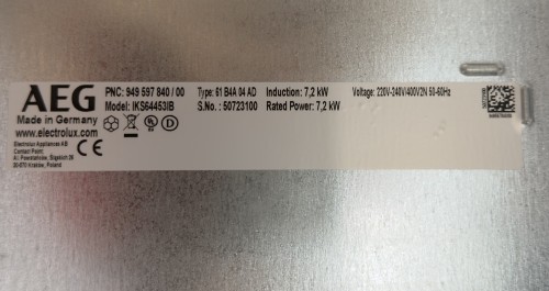 AEG 60cm, IKS64453IB – Plită cu inducție 4 zone, MultipleBridge, Hob²Hood®, PowerBoost, fabricată în Franța 🇫🇷