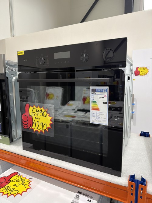 AEG 72 L, NBR6P511SB – Cuptor încorporabil Clasa A++, SteamCrisp, Piroliză, Wi-Fi, SenseCook, import Franța 🇫🇷