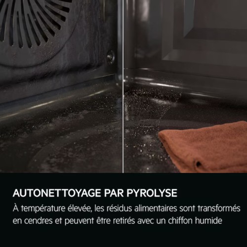 AEG 72 L, NBR6P511SB – Cuptor încorporabil Clasa A++, SteamCrisp, Piroliză, Wi-Fi, SenseCook, import Franța 🇫🇷