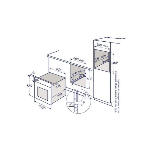 Electrolux 72 L, EOD5H40X – Cuptor încorporabil Clasa A, SteamBake, AquaClean, import Franța 🇫🇷