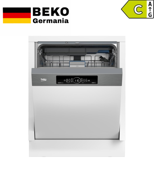Beko 15 Seturi, BDSN36541XP 7653991677 – Mașină de spălat vase încorporabilă Clasa C, 60 cm, PowerIntense, import Germania 🇩🇪