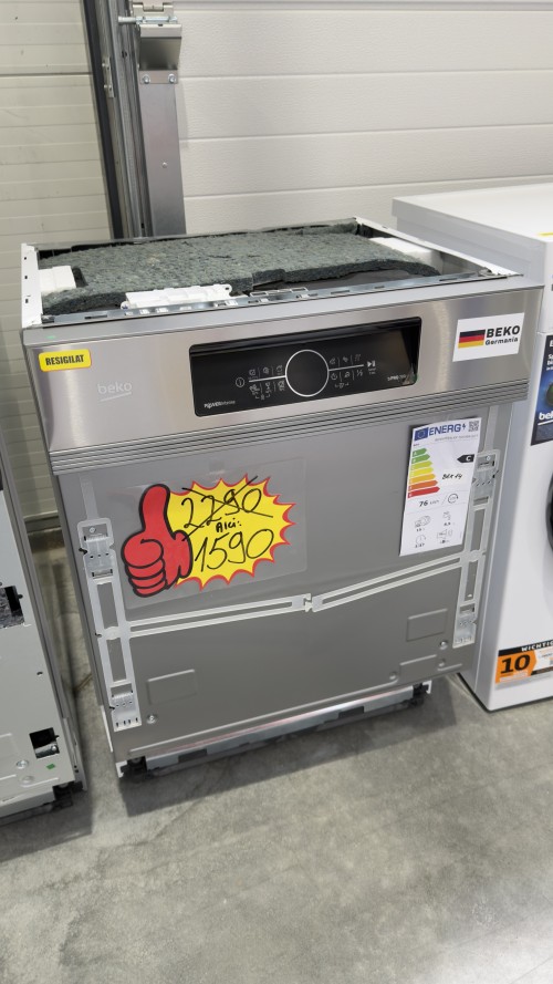 Beko 15 Seturi, BDSN36541XP 7653991677 – Mașină de spălat vase încorporabilă Clasa C, 60 cm, PowerIntense, import Germania 🇩🇪