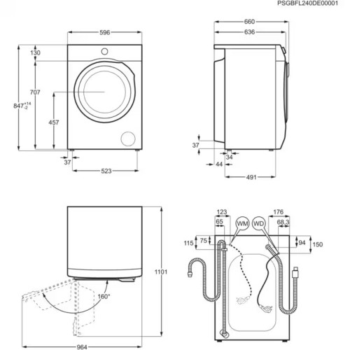 AEG 10 kg, LFR62E114S – Mașină de spălat rufe Clasa A, ProSense, Inverter Motor+, import Franța 🇫🇷