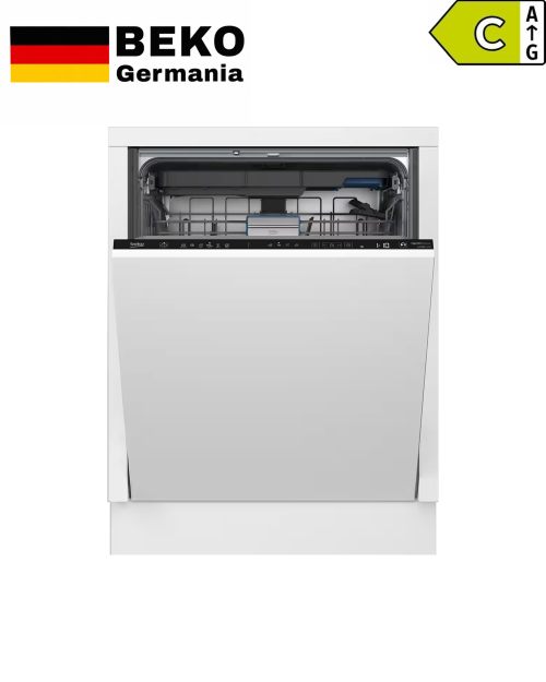 Beko 15 seturi, BDIN36541P 7657491677 – Mașină de spălat vase complet încorporabilă Clasa C, PowerIntense, SensorAdapt, SelfDry, import Germania 🇩🇪
