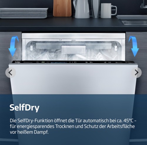Beko 15 seturi, BDIN36541P 7657491677 – Mașină de spălat vase complet încorporabilă Clasa C, PowerIntense, SensorAdapt, SelfDry, import Germania 🇩🇪