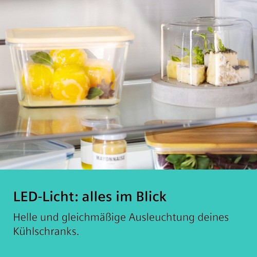 Siemens 165 L, KI31RADD1 – Frigider încorporabil iQ500, Clasa D, autoAirflow, hyperFresh, import Germania 🇩🇪