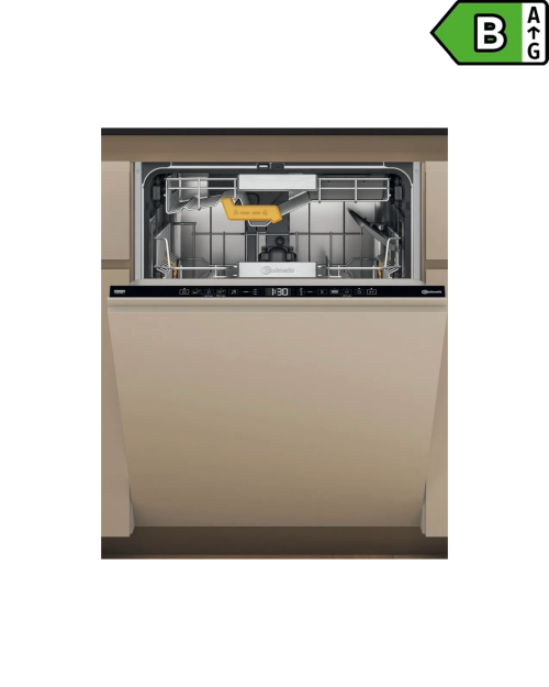 Bauknecht 14 seturi, B8I HT58 TS – Mașină de spălat vase încorporabilă Clasa B, PowerClean Pro, NaturalDry, sistem Sliding Door, import Germania 🇩🇪