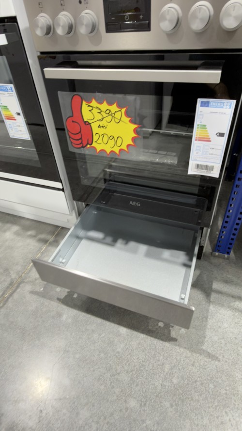 AEG 57L, CCB54490BM (943 005 681) – Aragaz electric cu plită vitroceramică Clasa A, Heißluft, MultiLevel Cooking, import Germania 🇩🇪
