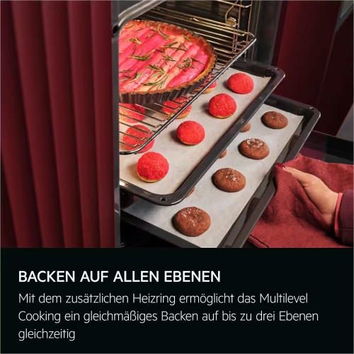 AEG 57L, CCB54490BM (943 005 681) – Aragaz electric cu plită vitroceramică Clasa A, Heißluft, MultiLevel Cooking, import Germania 🇩🇪