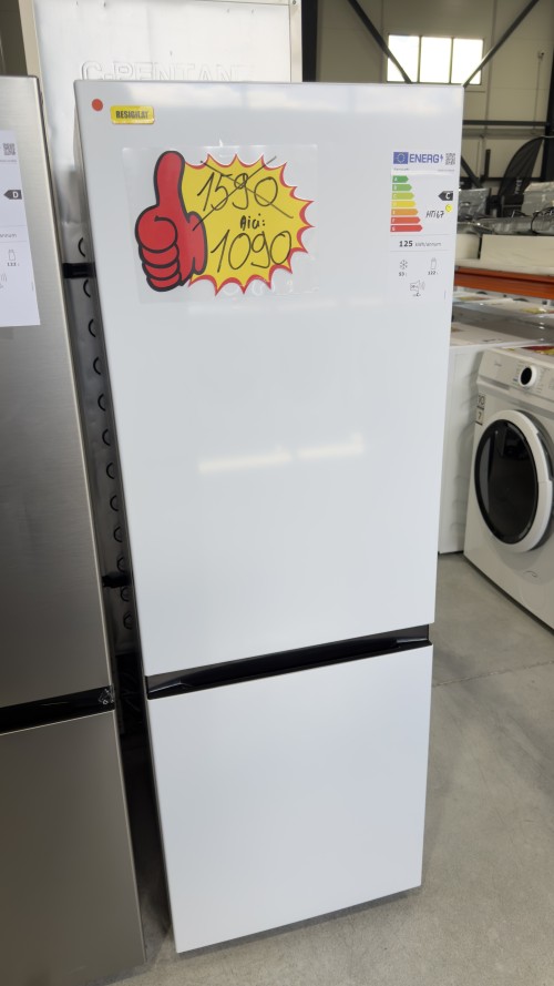 Hanseatic 175L, HKGK14349CW – Combină frigorifică Clasa C, silențioasă 39 dB, import Germania 🇩🇪