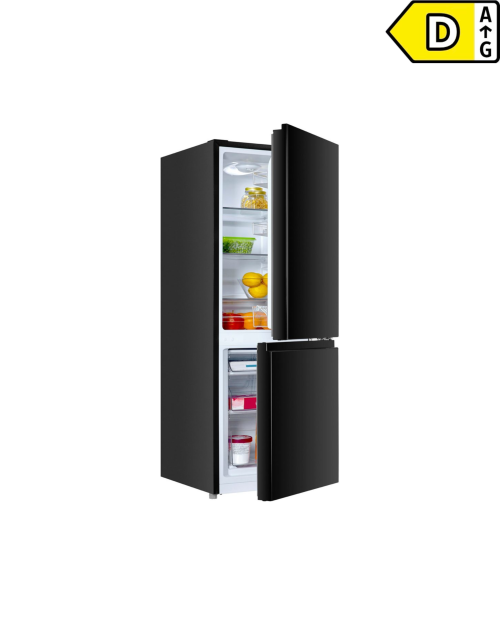Hanseatic 175L, HKGK14349DB – Combină frigorifică Clasa D, Black, răcire statică, import Germania 🇩🇪