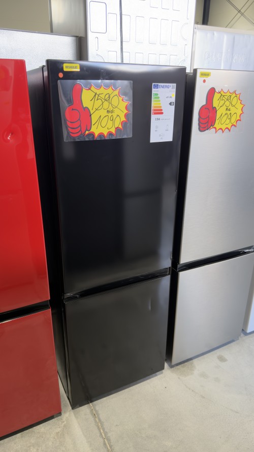 Hanseatic 175L, HKGK14349DB – Combină frigorifică Clasa D, Black, răcire statică, import Germania 🇩🇪