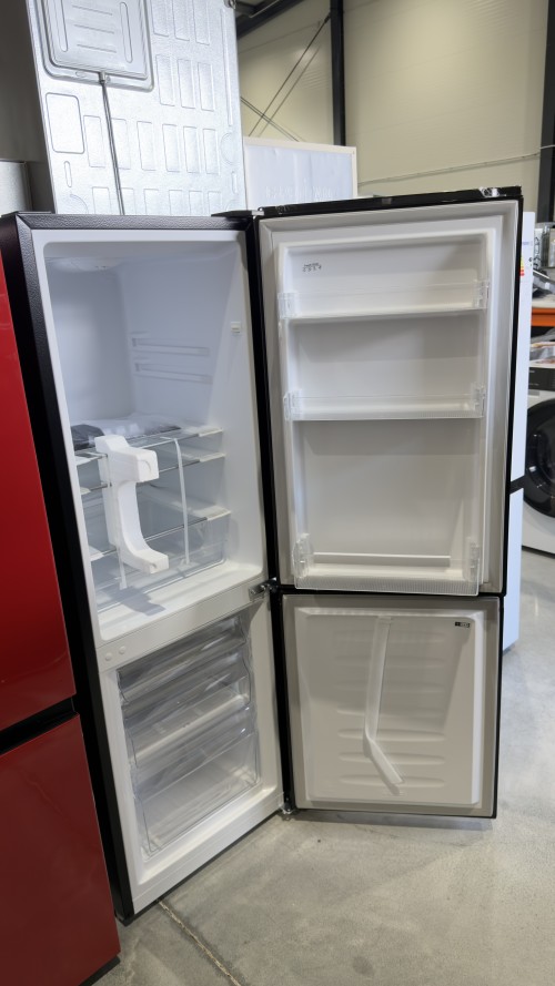 Hanseatic 175L, HKGK14349DB – Combină frigorifică Clasa D, Black, răcire statică, import Germania 🇩🇪