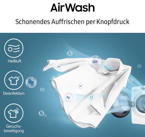 Samsung 8/5 KG, WD81TA049BE – Mașină de spălat rufe cu uscător Clasa C/E, Ecobubble™, Air Wash, import Germania 🇩🇪