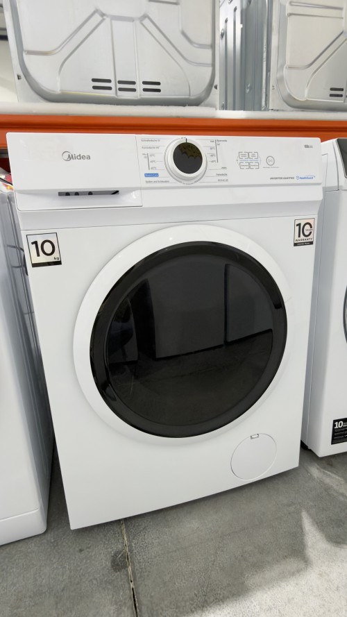 Midea 10 KG, MF10EW100B – Mașină de spălat rufe Clasa A, 1400 rpm, Inverter Quattro, Steam Care, import Germania 🇩🇪