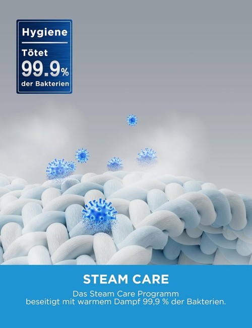 Midea 10 KG, MF10EW100B – Mașină de spălat rufe Clasa A, 1400 rpm, Inverter Quattro, Steam Care, import Germania 🇩🇪