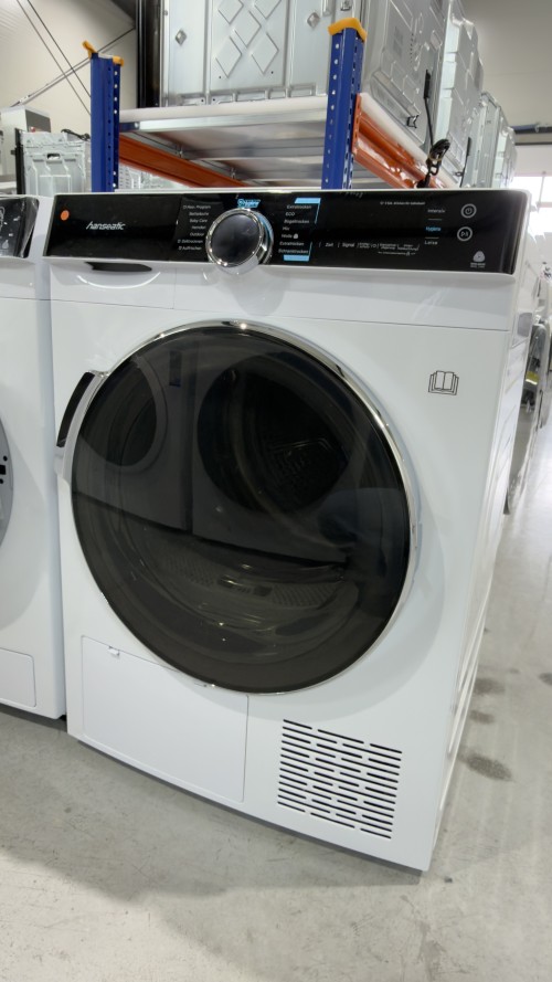 Set Hanseatic 8 kg, HWMK814A1 + HWTK8A3GT – Mașină de spălat Clasa A + Uscător cu pompă de căldură, clasa C, import Germania 🇩🇪