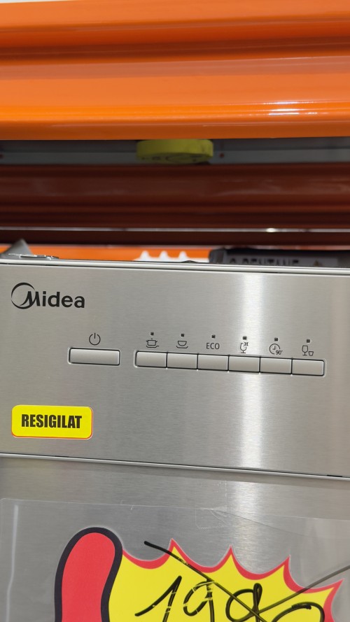 Midea 14 Seturi, MDWEU1435XSS-W WiFi, Clasa E – Mașină de spălat vase semi-încorporabilă, inox, import Germania 🇩🇪