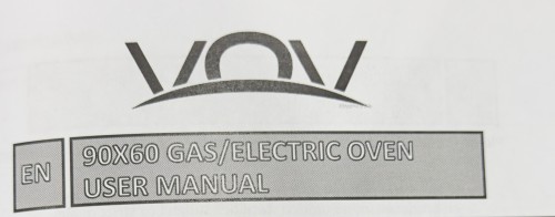 VOV 110L, VCF9060EF-26-HI – Aragaz 90 cm, 5 arzătoare gaz + cuptor electric ventilat dublu, rotisor, Clasa B, inox, import Slovacia 🇸🇰