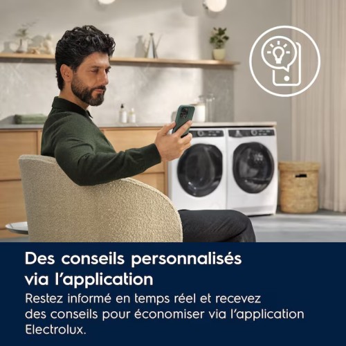 Electrolux 9 KG, EW8HI79R7BC – Uscător de rufe cu pompă de căldură, WiFi, 3D Sense, Clasa B, import Franța 🇫🇷