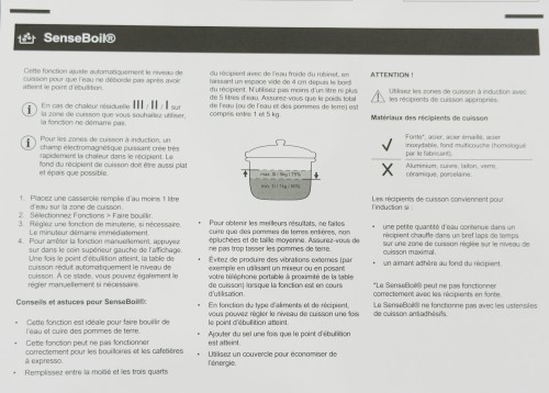 AEG 80 cm, NIG84B30IB – Plită cu inducție SenseBoil®, SenseFry®, Bridge, Hob²Hood®, import Franța 🇫🇷