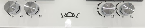 VOV 60 cm, VGH60-4006GLW – Plită pe gaz 4 arzătoare, sticla albă , WOK 3.3 kW, import Slovacia 🇸🇰