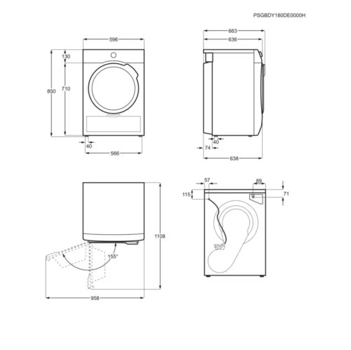 AEG 8 KG, TR81A3G6BOE – Uscător rufe cu pompă de căldură Clasa C, AbsoluteCare, MixDry, import Franța 🇫🇷