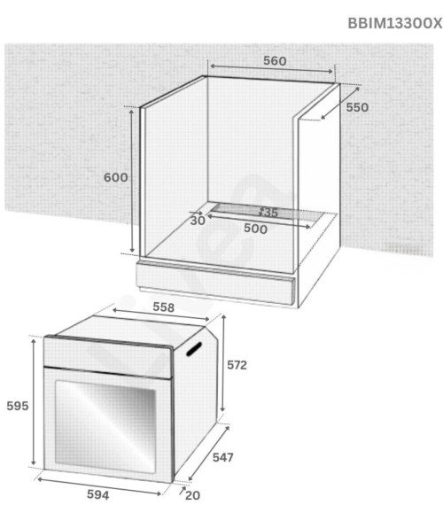 Beko 72 L, BBIM13300XMPEF – Cuptor încorporabil, A+, multifuncțional, SteamShine, import Germania 🇩🇪