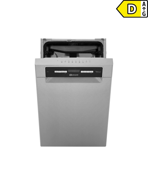 Bauknecht 10 seturi(45cm), BSUO 3033 PF X (2) – Mașină de spălat vase semi incorporabila PowerClean Pro, Clasa D, inox, import Germania 🇩🇪